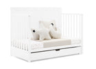 Bianca White (130) 34-Logan 6-in-1 Convertible Crib with Underdrawer