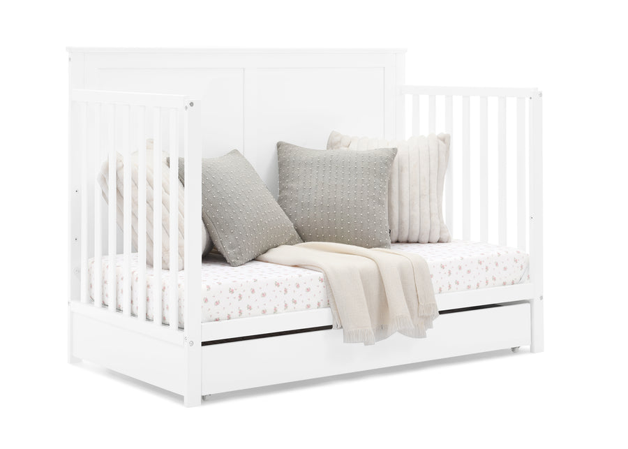 Bianca White (130) 37-Logan 6-in-1 Convertible Crib with Underdrawer