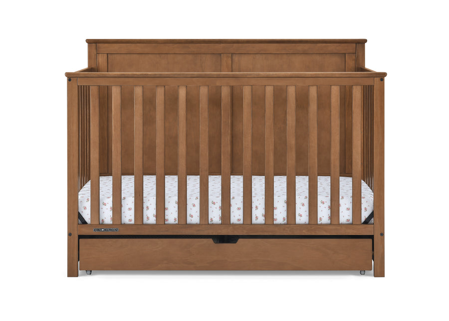 Chestnut (836) 50-Logan 6-in-1 Convertible Crib with Underdrawer