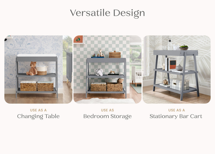 Grey (026) 2-Scout Changing Table