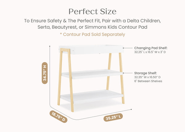 delta children's changing table Scout Changing Table