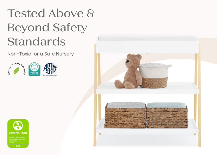 Bianca White with Natural (123) 23-Scout Changing Table