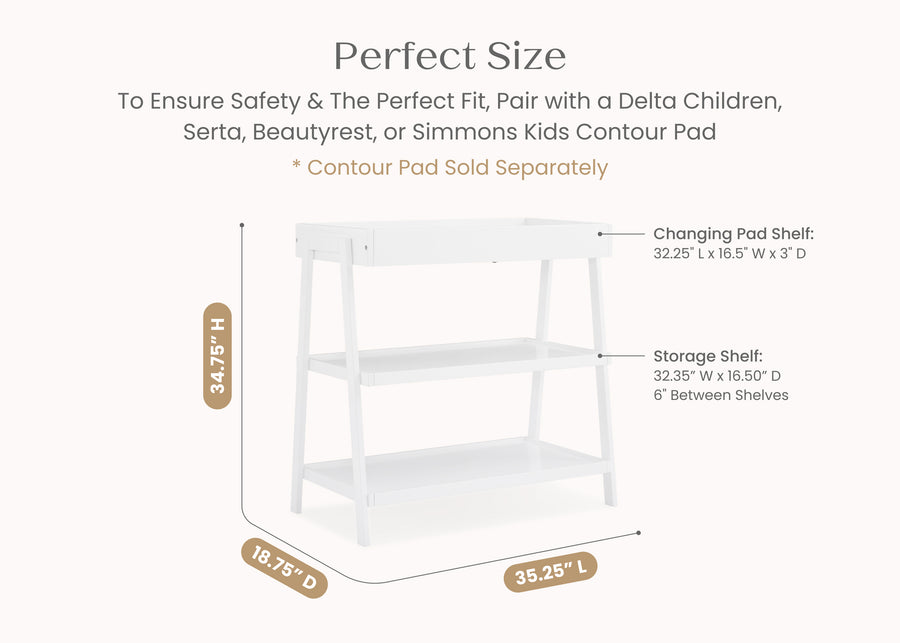Bianca White (130) 42-Scout Changing Table
