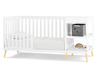 Bianca White with Natural (123) 10-Essex 4-in-1 Convertible Crib and Changer