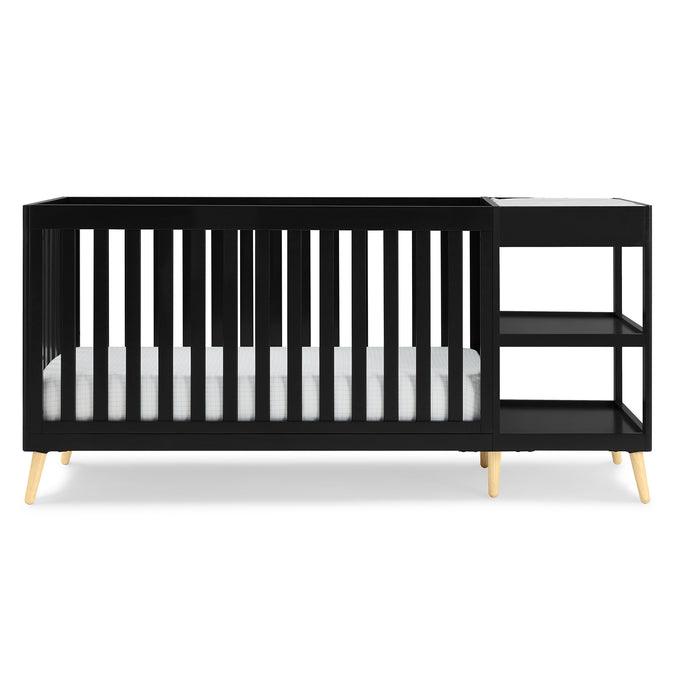 DCB: Ebony with Natural (1482) 29-Essex 4-in-1 Convertible Crib and Changer