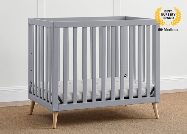 Essex Convertible Mini Baby Crib with Mattress