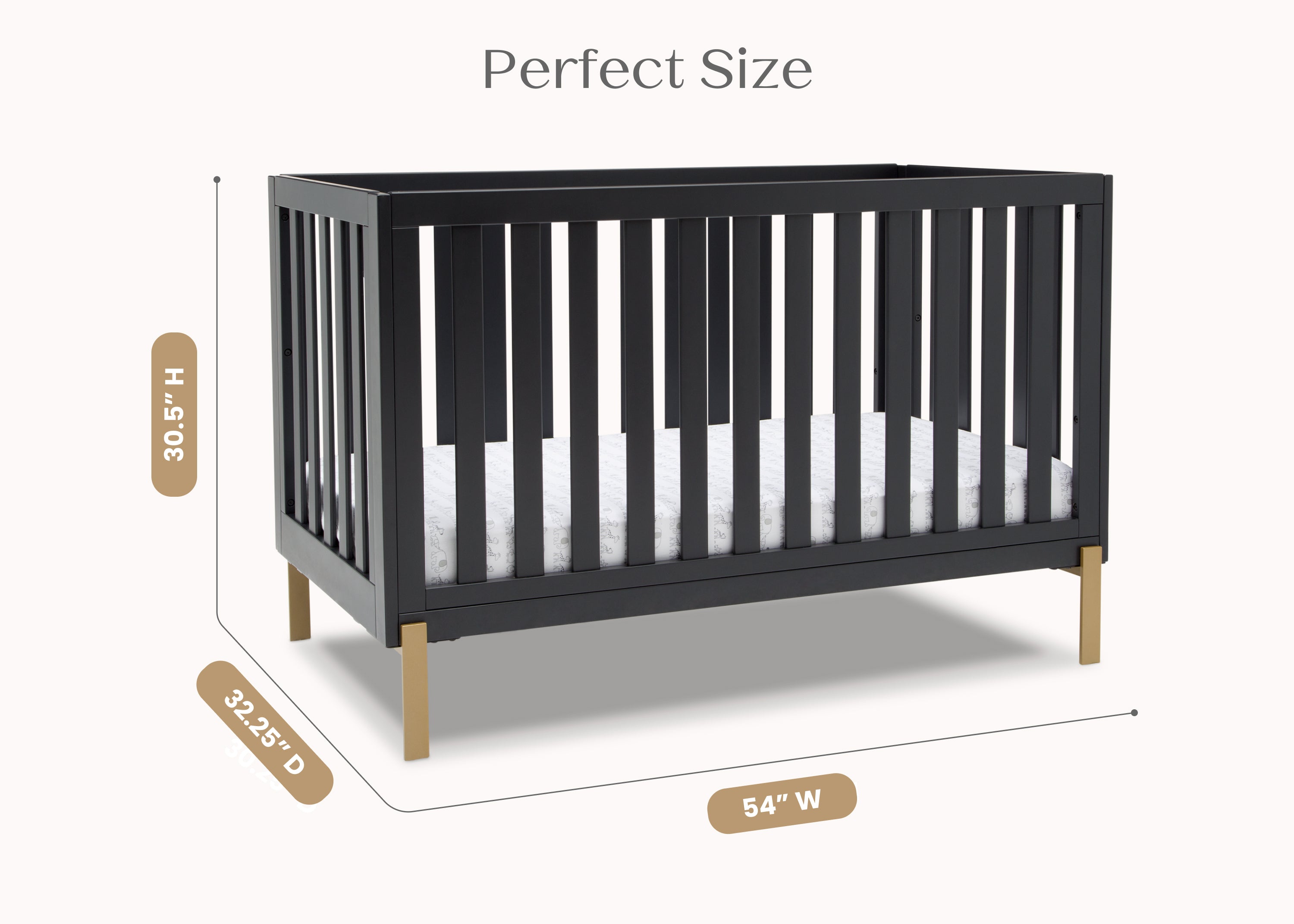 Hendrix 4-in-1 Convertible Crib - Delta Children
