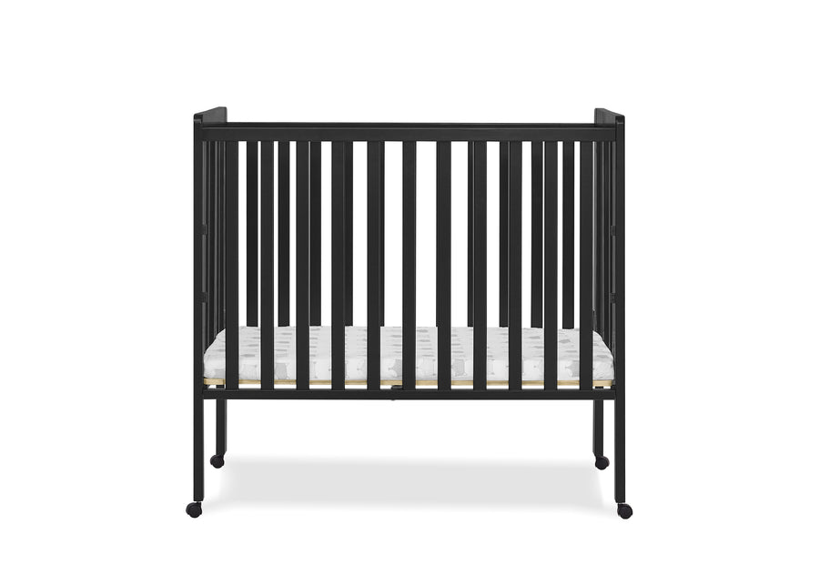 Ebony (0011) 50-Lee Portable Folding Mini Crib with 1.5-Inch Mattress
