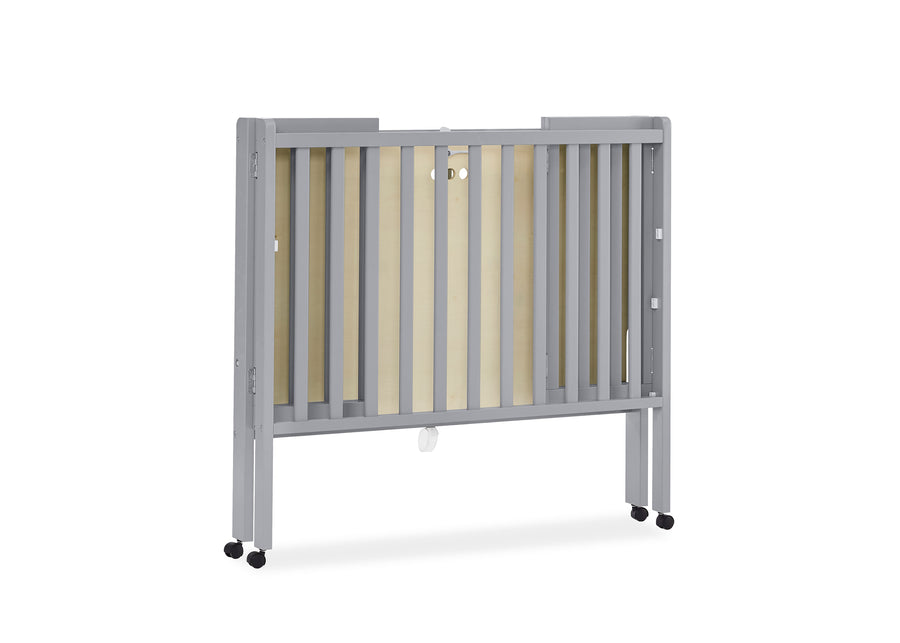 Grey (026) 4-Lee Portable Folding Mini Crib with 1.5-Inch Mattress