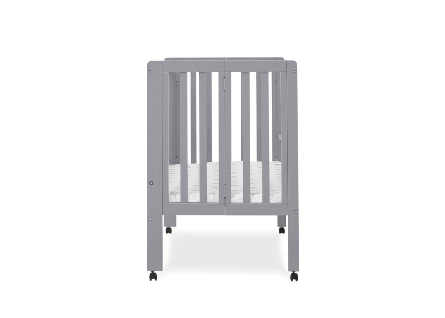 Grey (026) 5-Lee Portable Folding Mini Crib with 1.5-Inch Mattress