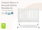 Bianca White (130) 21-Lee Portable Folding Mini Crib with 1.5-Inch Mattress