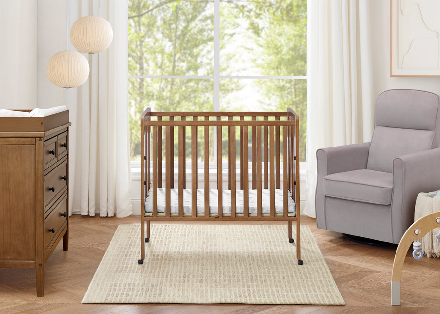 Lee Portable Folding Mini Crib with 1.5-Inch Mattress 36-Lee Portable Folding Mini Crib with 1.5-Inch Mattress