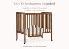 Chestnut (836) 34-Lee Portable Folding Mini Crib with 1.5-Inch Mattress