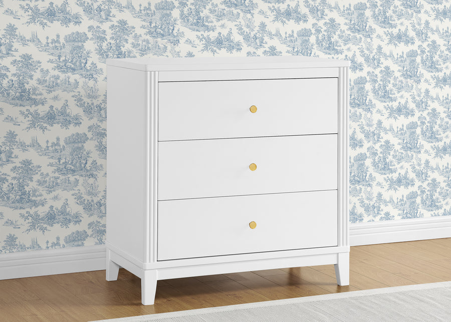 Eloise 3 Drawer Dresser with Changing Top and Interlocking Drawers 13-Eloise 3 Drawer Dresser with Changing Top and Interlocking Drawers