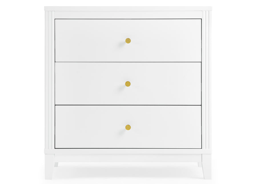 Eloise 3 Drawer Dresser with Changing Top and Interlocking Drawers 6-Eloise 3 Drawer Dresser with Changing Top and Interlocking Drawers