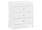 Eloise 3 Drawer Dresser with Changing Top and Interlocking Drawers 9-Eloise 3 Drawer Dresser with Changing Top and Interlocking Drawers