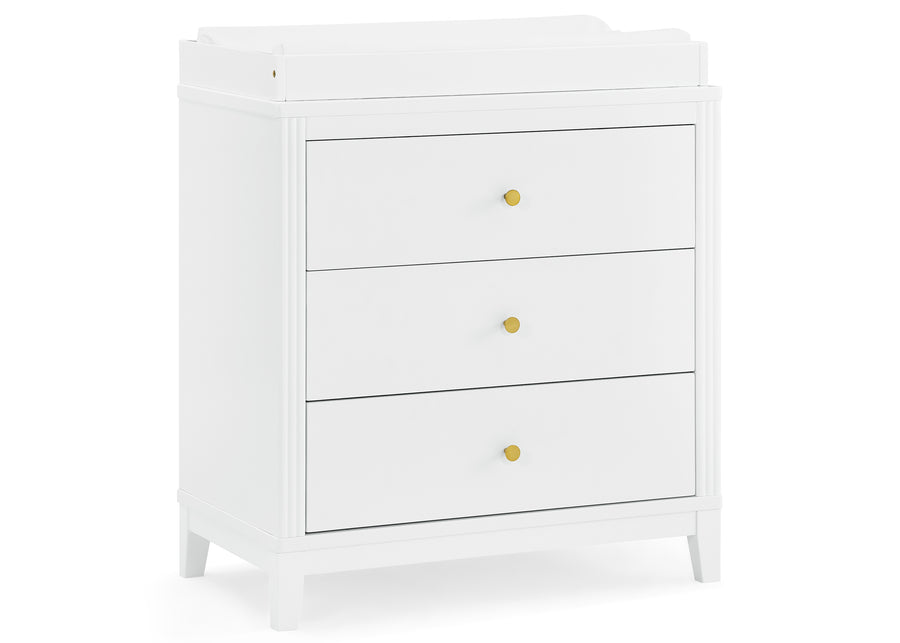 Eloise 3 Drawer Dresser with Changing Top and Interlocking Drawers 9-Eloise 3 Drawer Dresser with Changing Top and Interlocking Drawers