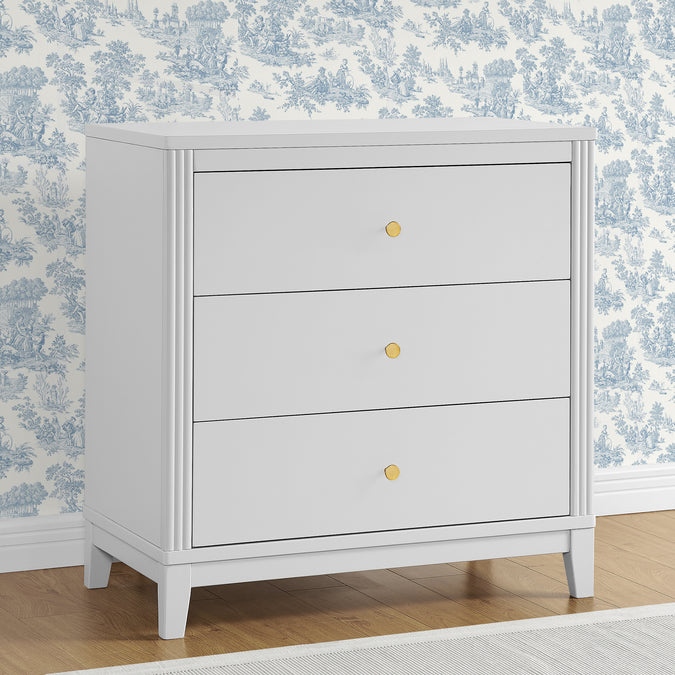 Eloise 3 Drawer Dresser with Changing Top and Interlocking Drawers 38-Eloise 3 Drawer Dresser with Changing Top and Interlocking Drawers