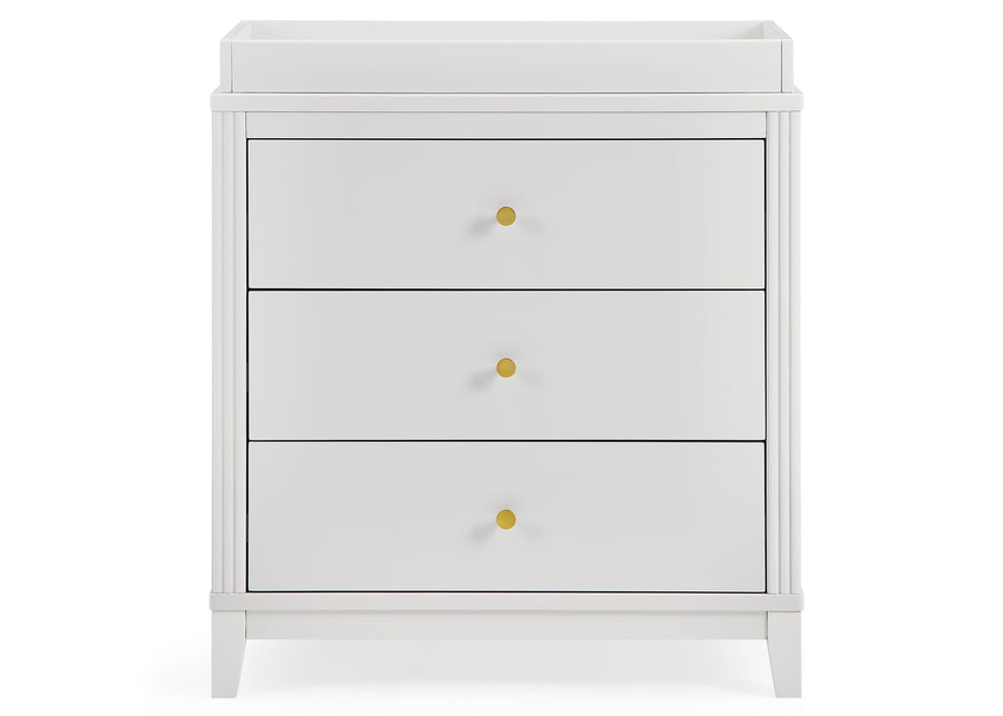 Eloise 3 Drawer Dresser with Changing Top and Interlocking Drawers 34-Eloise 3 Drawer Dresser with Changing Top and Interlocking Drawers