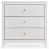 Eloise 3 Drawer Dresser with Changing Top and Interlocking Drawers 36-Eloise 3 Drawer Dresser with Changing Top and Interlocking Drawers