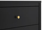 Midnight Grey (1360) 44-Eloise 3 Drawer Dresser with Changing Top and Interlocking Drawers