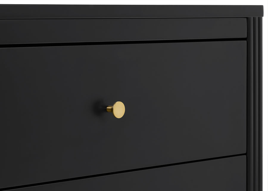 Midnight Grey (1360) 44-Eloise 3 Drawer Dresser with Changing Top and Interlocking Drawers