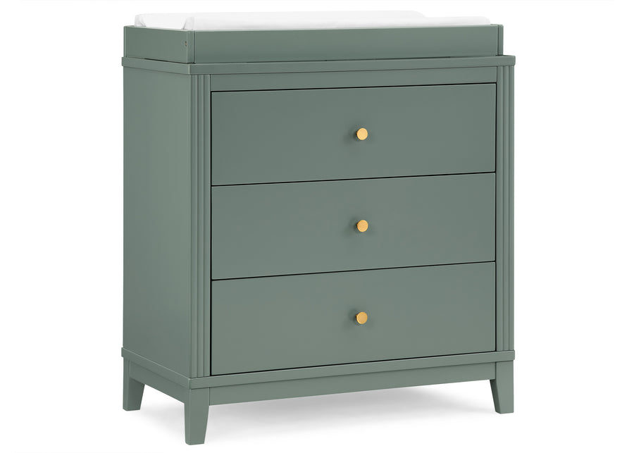Eloise 3 Drawer Dresser with Changing Top and Interlocking Drawers 22-Eloise 3 Drawer Dresser with Changing Top and Interlocking Drawers