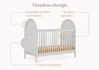 Moonstruck Grey (1351) 36-Eloise 4-in-1 Convertible Crib