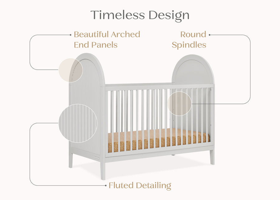 Moonstruck Grey (1351) 36-Eloise 4-in-1 Convertible Crib