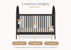 Midnight Grey (1360) 20-Eloise 4-in-1 Convertible Crib