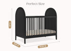 Midnight Grey (1360) 22-Eloise 4-in-1 Convertible Crib