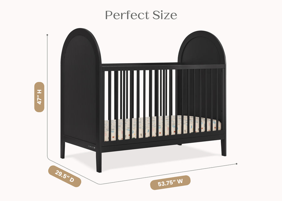 Midnight Grey (1360) 22-Eloise 4-in-1 Convertible Crib