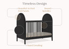 Midnight Grey (1360) 21-Eloise 4-in-1 Convertible Crib