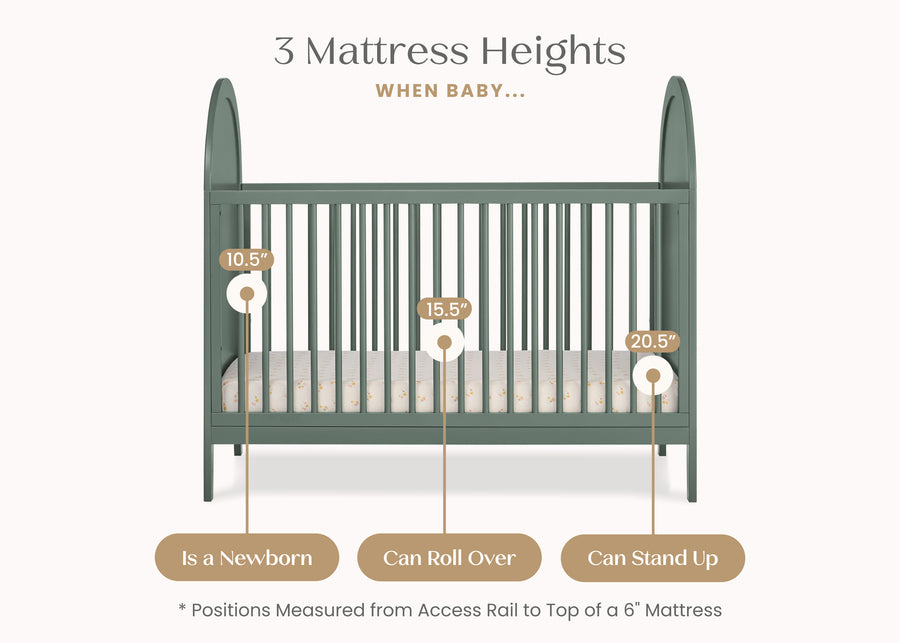 Grassy Glen (357) 5-Eloise 4-in-1 Convertible Crib