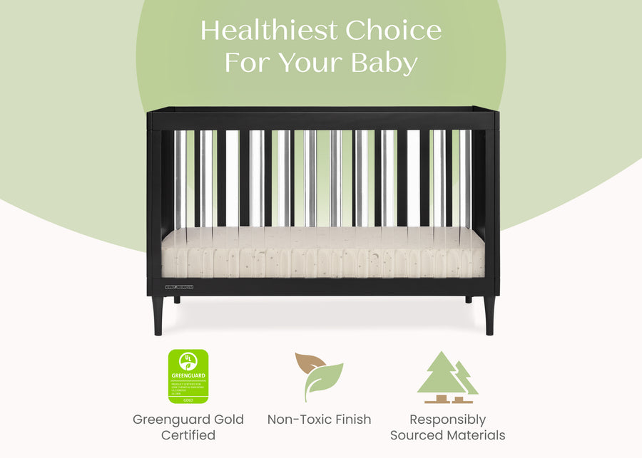 Ebony (0011) 4-Bowie 4-in-1 Convertible Crib