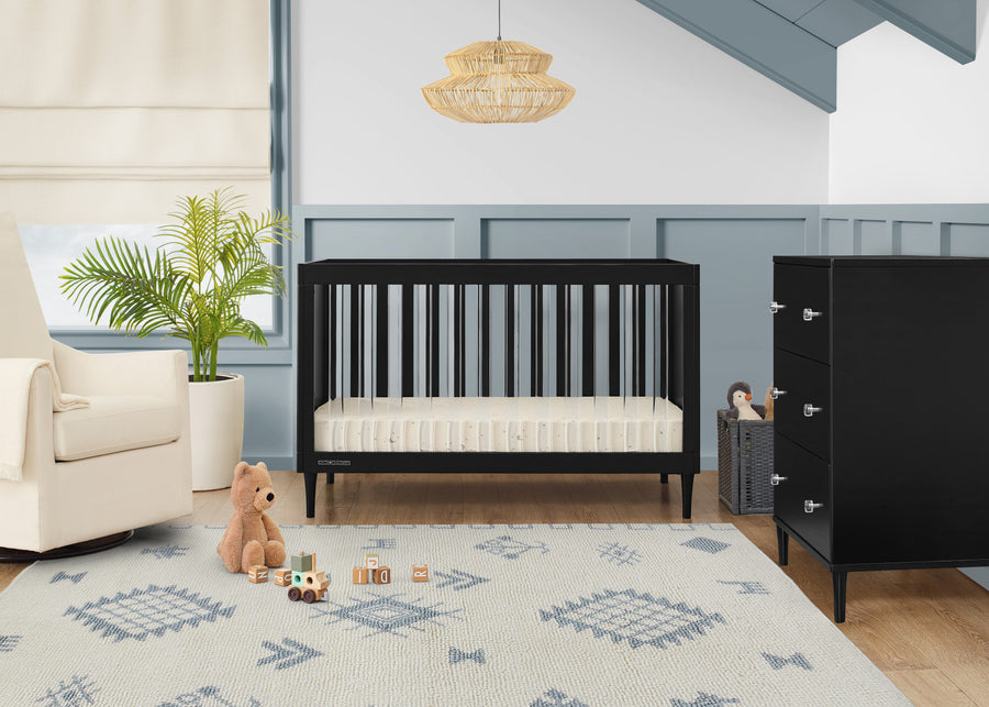 Ebony (0011) 1-Bowie 4-in-1 Convertible Crib