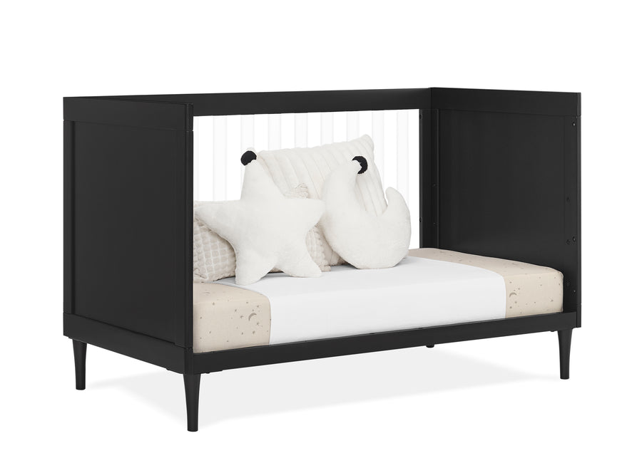 Ebony (0011) 12-Bowie 4-in-1 Convertible Crib