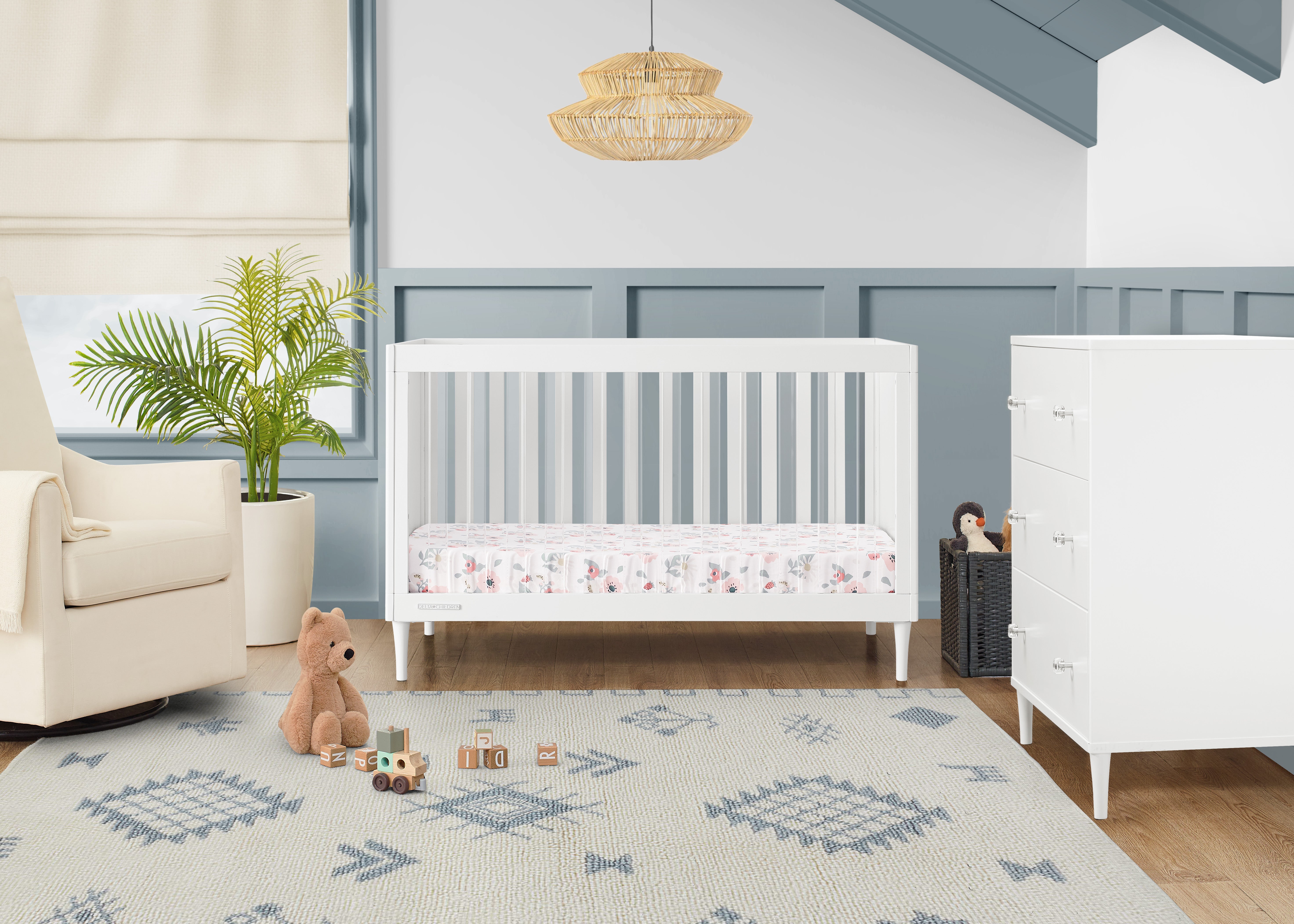Lancaster Delta In Crib White Convertible Crib Delta Children