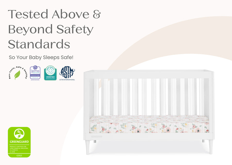 Bianca White (130) 26-Bowie 4-in-1 Convertible Crib