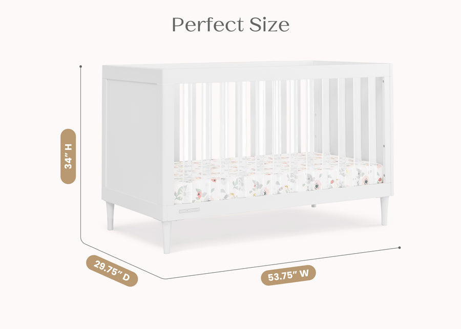 Bianca White (130) 25-Bowie 4-in-1 Convertible Crib