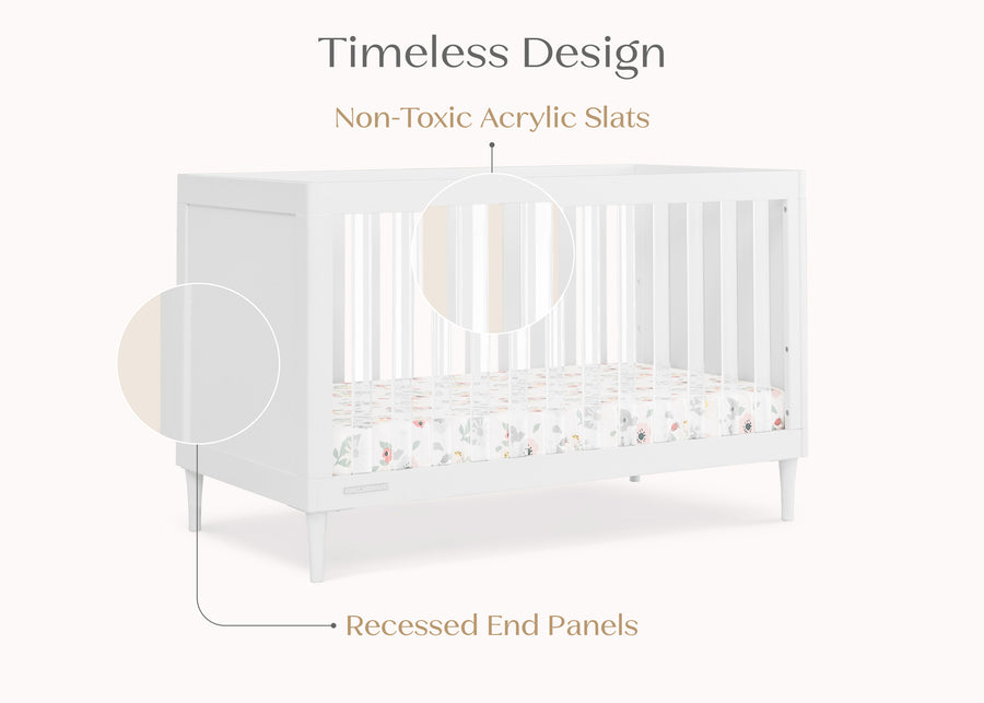 Bianca White (130) 24-Bowie 4-in-1 Convertible Crib