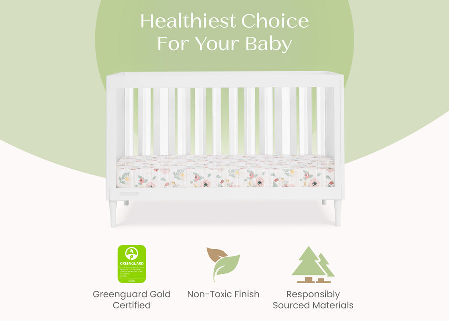 Bianca White (130) 22-Bowie 4-in-1 Convertible Crib