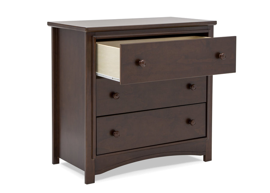  Walnut Espresso (1324) 14-Perry 3 Drawer Dresser with Changing Top