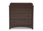  Walnut Espresso (1324) 12-Perry 3 Drawer Dresser with Changing Top
