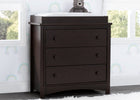  Walnut Espresso (1324) 11-Perry 3 Drawer Dresser with Changing Top
