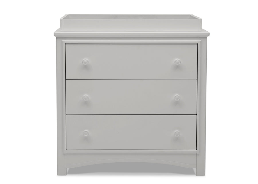 Moonstruck Grey (1351) 7-Perry 3 Drawer Dresser with Changing Top