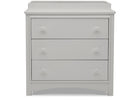Moonstruck Grey (1351) 12-Perry 3 Drawer Dresser with Changing Top and Interlocking Drawers