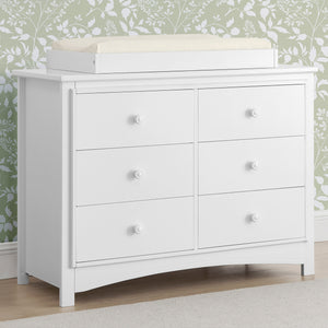 Perry 6 Drawer Dresser with Interlocking Drawers 14-Perry 6 Drawer Dresser with Interlocking Drawers