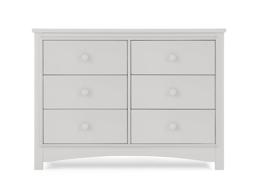 DCB: Moonstruck Grey (1351) 25-Perry 6 Drawer Dresser with Interlocking Drawers