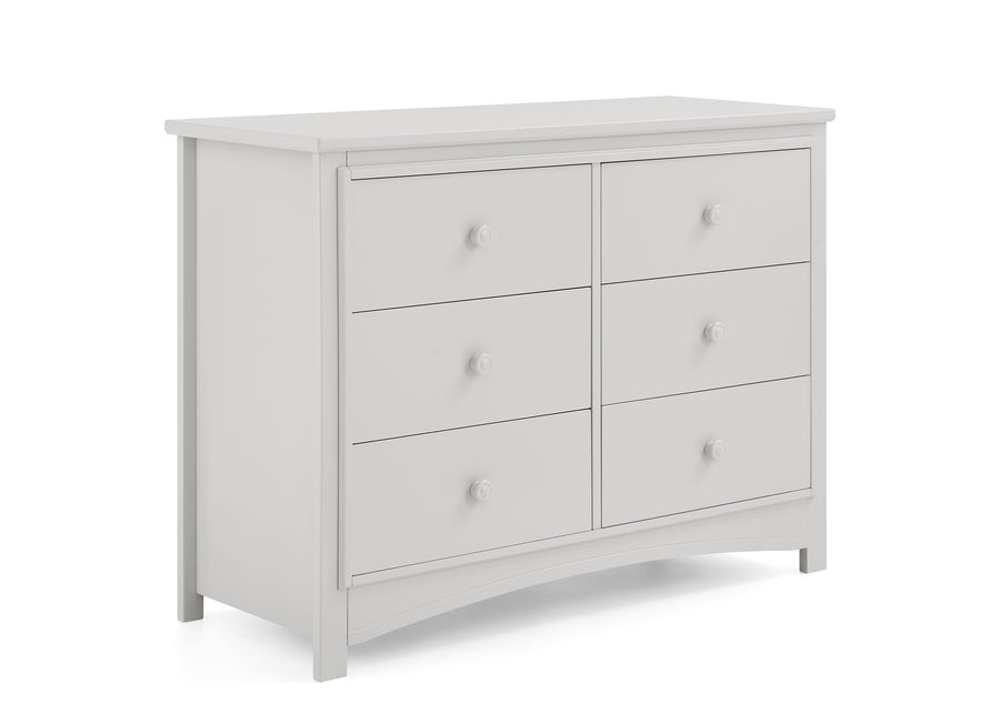 Moonstruck Grey (1351) 21-Perry 6 Drawer Dresser with Interlocking Drawers